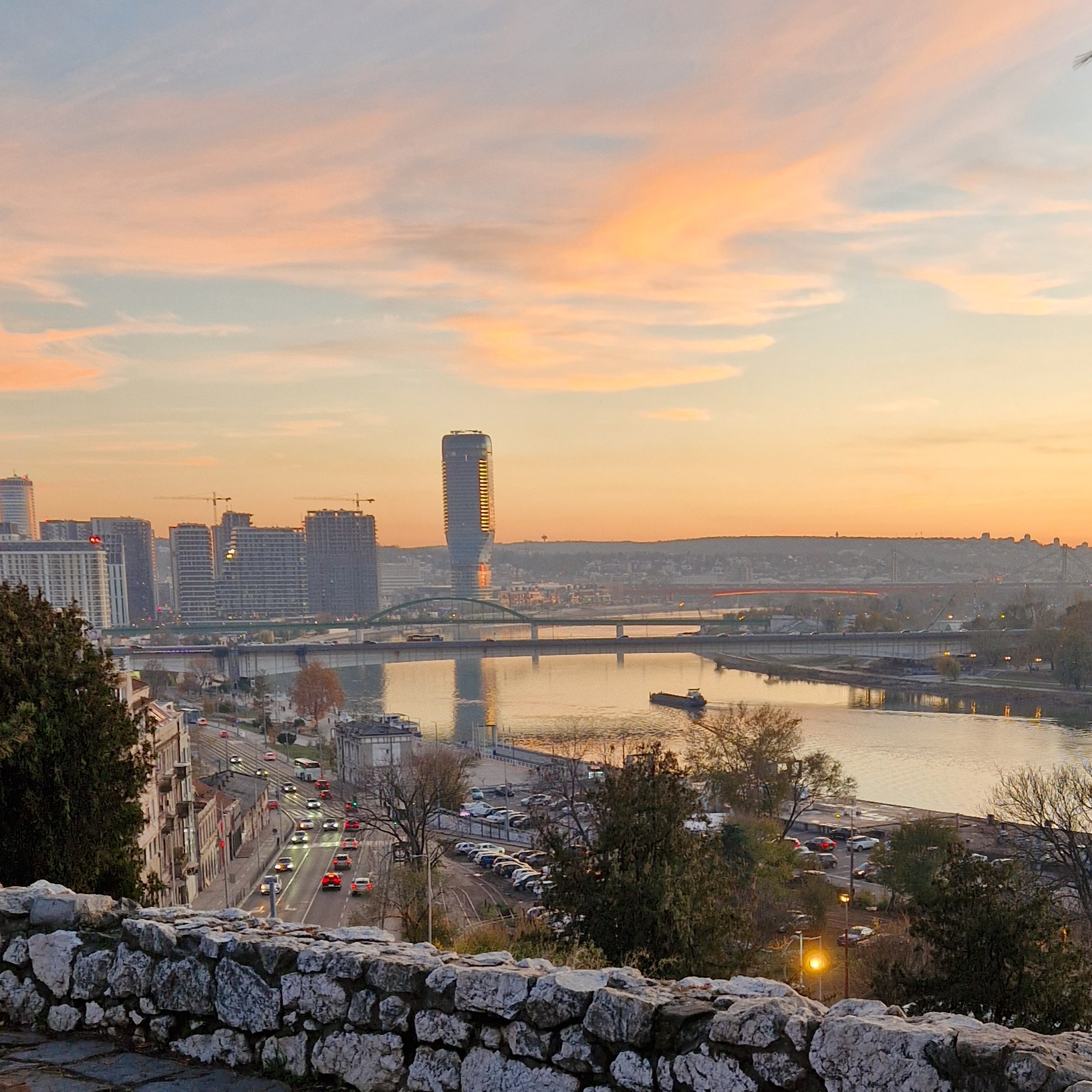 Belgrade and Sava river