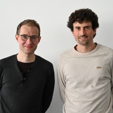 Lecturers Jakob Hoydis (left) and Sebastian Cammerer (right)