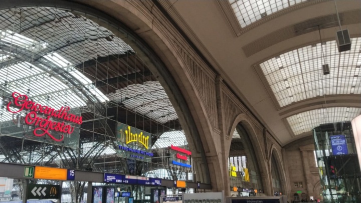 Main station in Leipzig